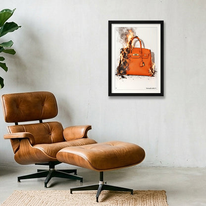 burn Icons - Hermes — A3 (30×42cm, 12×17") Black Frame