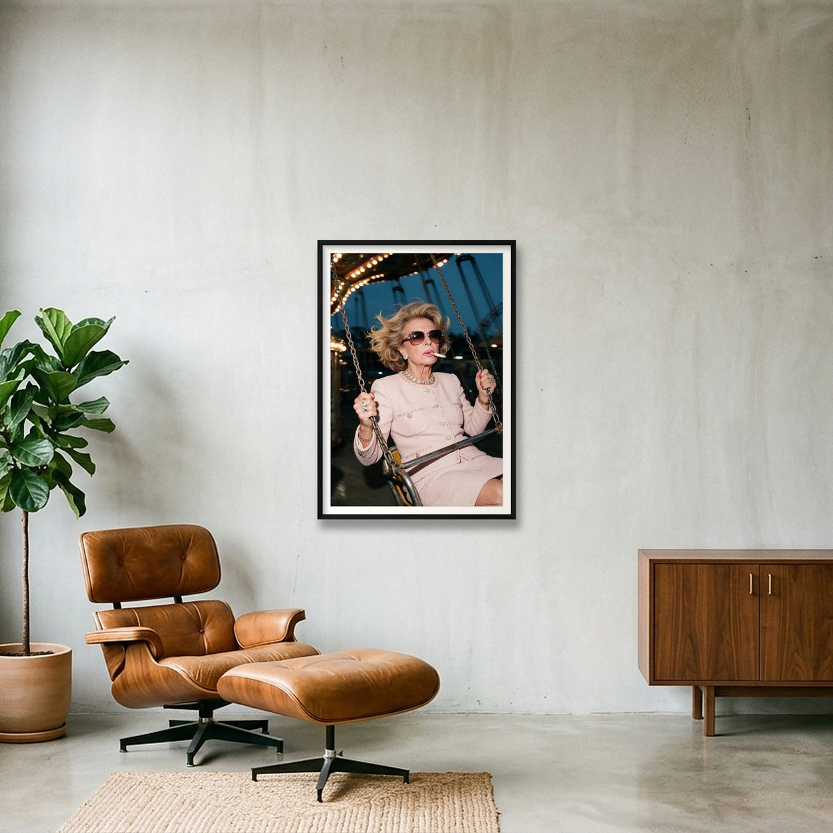 sciura - 10 — 70×100cm, 28×39" Black Frame