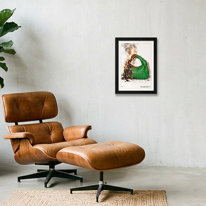burn Icons - Bottega — A4 (21×30cm, 8×12") Black Frame