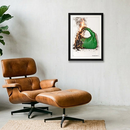 burn Icons - Bottega — A3 (30×42cm, 12×17") Black Frame
