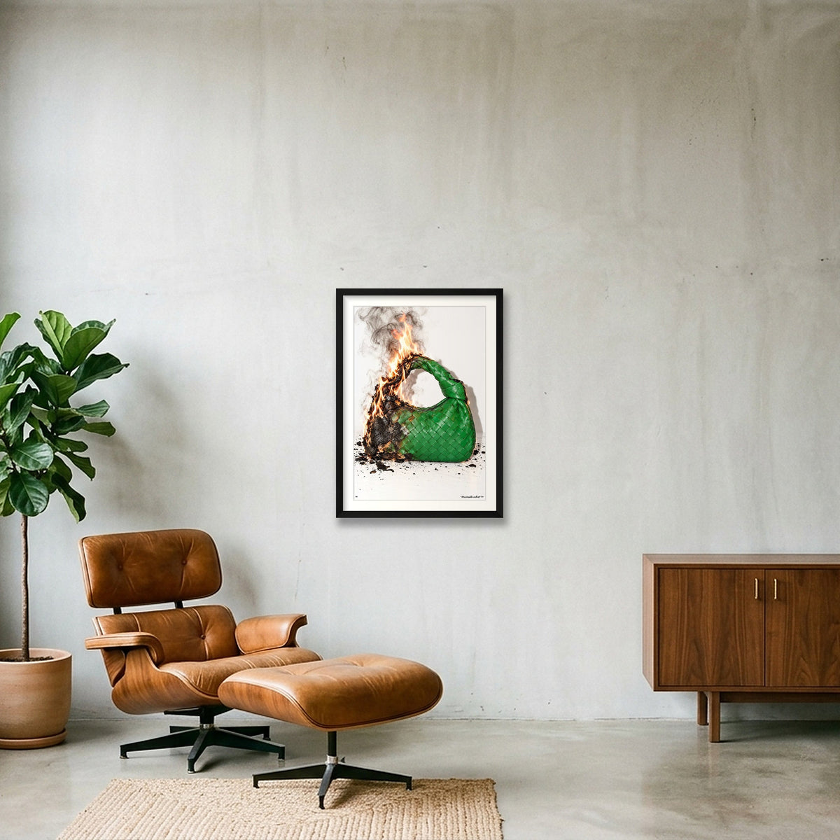 burn Icons - Bottega — 42×59cm, 17×23" Black Frame